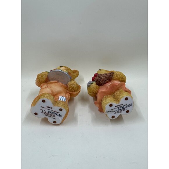 Cherished Teddies Rick & Barbara Figurines Set 1996 Enesco Collectible Bears - Picture 5 of 5